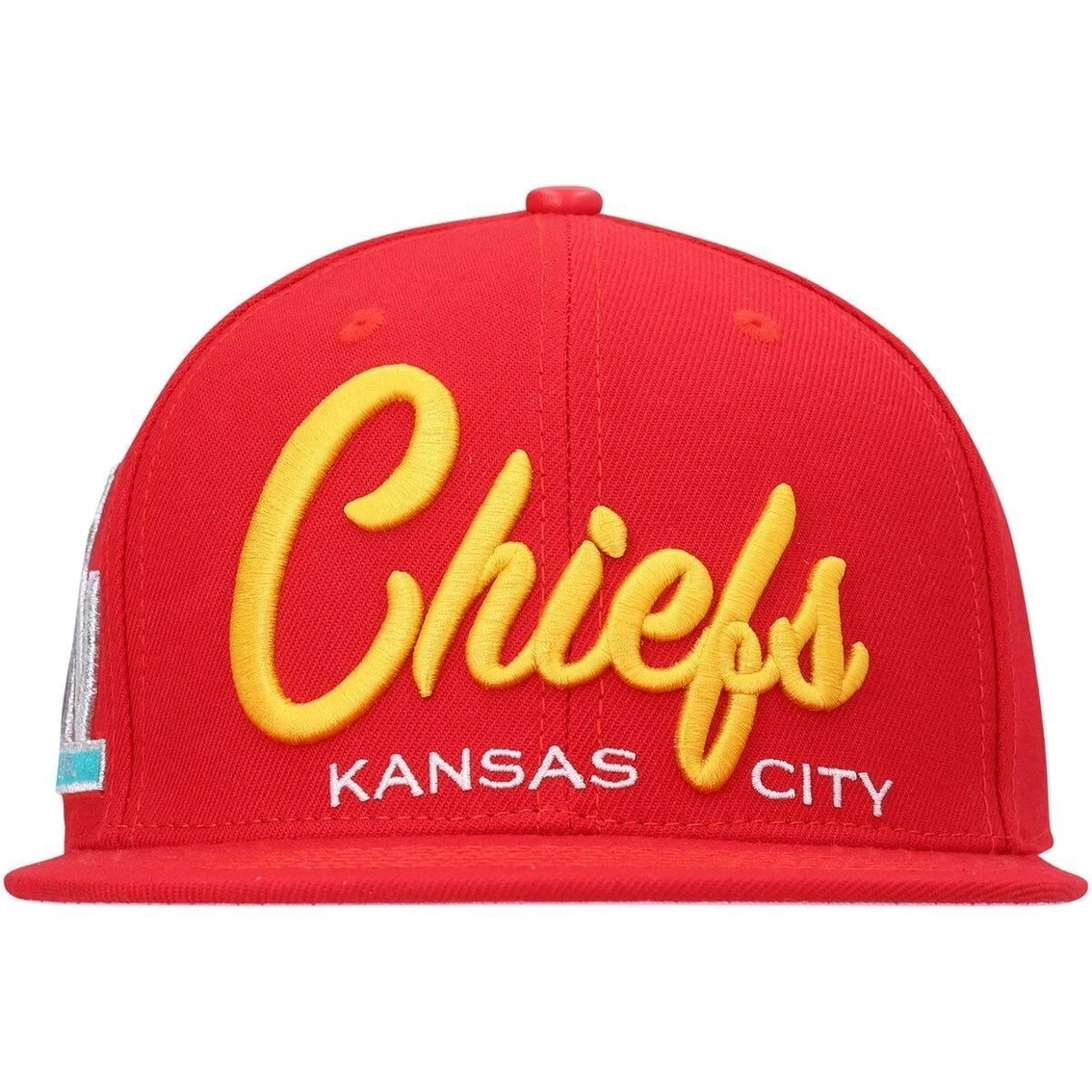 Pro Standard Men's Red Kansas City Chiefs Super Bowl LIV S Script Wordmark Snapback Hat 5 Pro Standard Men's Red Kansas City Chiefs Super Bowl LIV S Script Wordmark Snapback Hat - Image 3