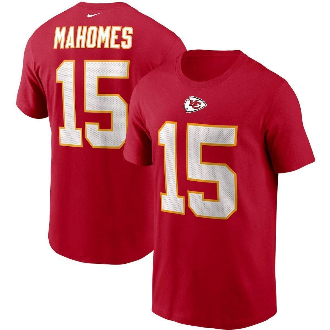 Nike Men's Patrick Mahomes Red Kansas City Chiefs Name & Number T-Shirt 4 Nike Men's Patrick Mahomes Red Kansas City Chiefs Name & Number T-Shirt - Image 2