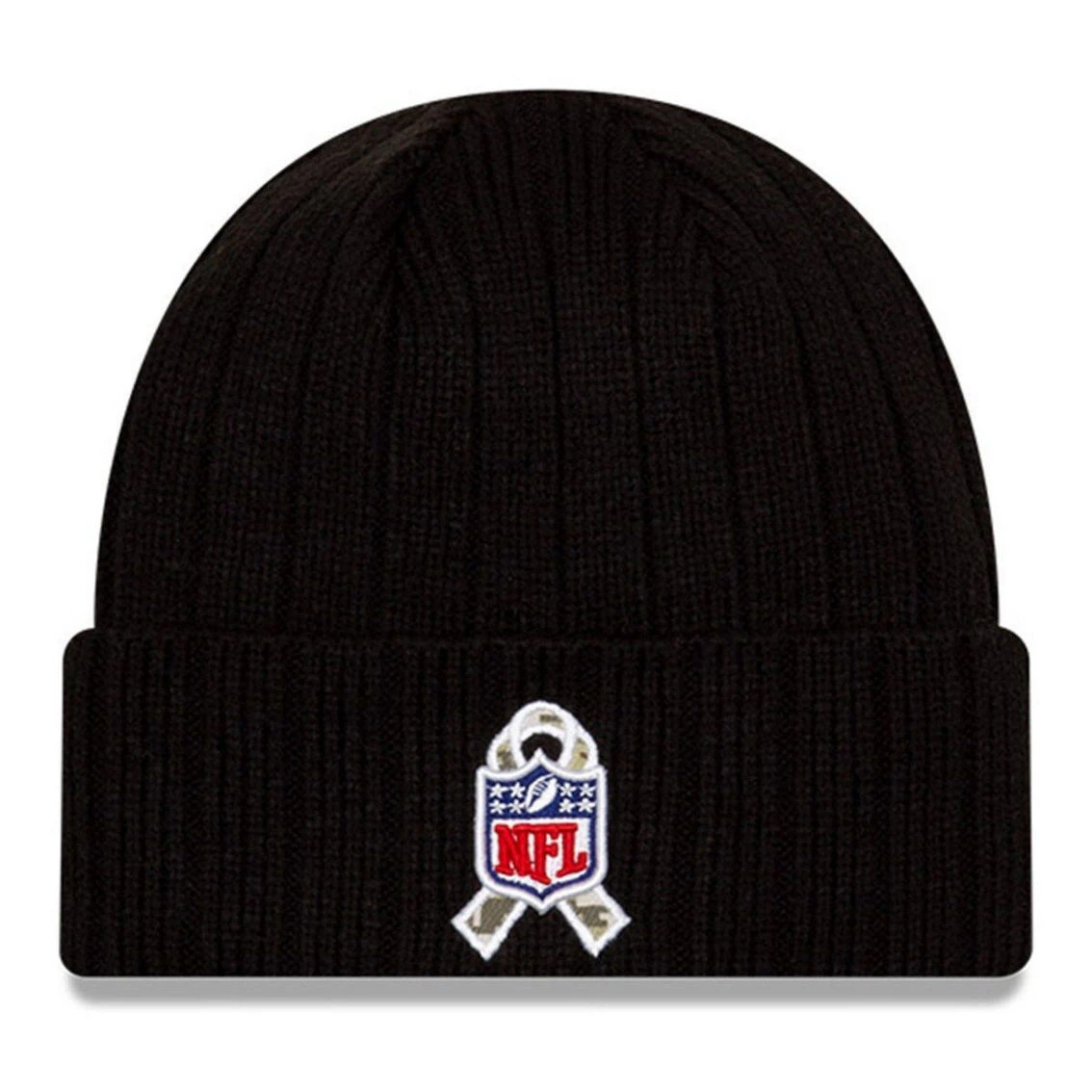 New Era Men's Black Kansas City Chiefs 2021 Salute To Service Cuffed Knit Hat 6 New Era Men's Black Kansas City Chiefs 2021 Salute To Service Cuffed Knit Hat - Image 4
