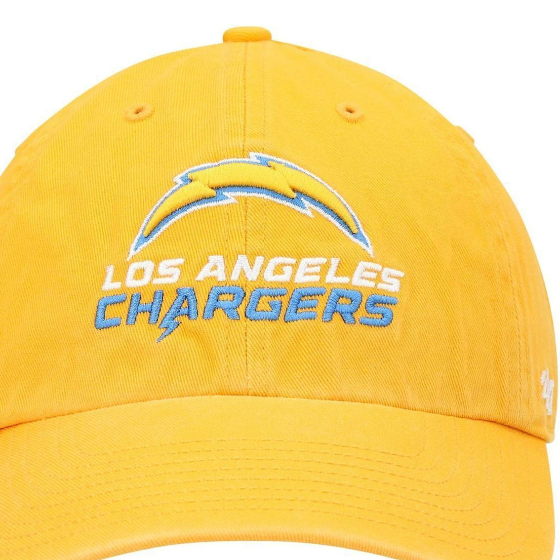 '47 Men's Gold Los Angeles Chargers Secondary Clean Up Adjustable Hat 5 '47 Men's Gold Los Angeles Chargers Secondary Clean Up Adjustable Hat - Image 3