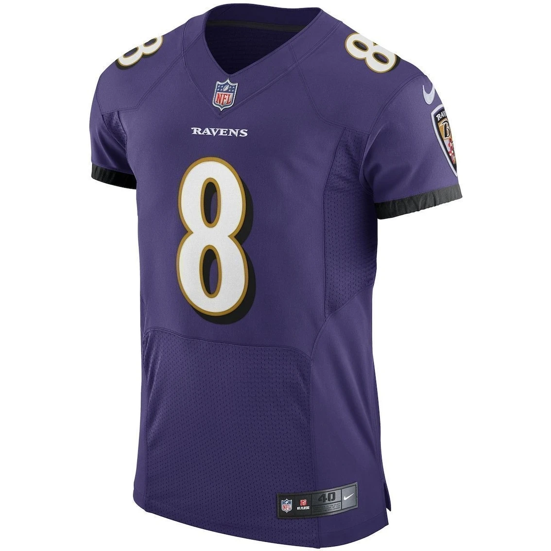 Nike Men's Lamar Jackson Purple Baltimore Ravens Vapor Elite Player Jersey 5 Nike Men's Lamar Jackson Purple Baltimore Ravens Vapor Elite Player Jersey - Image 3