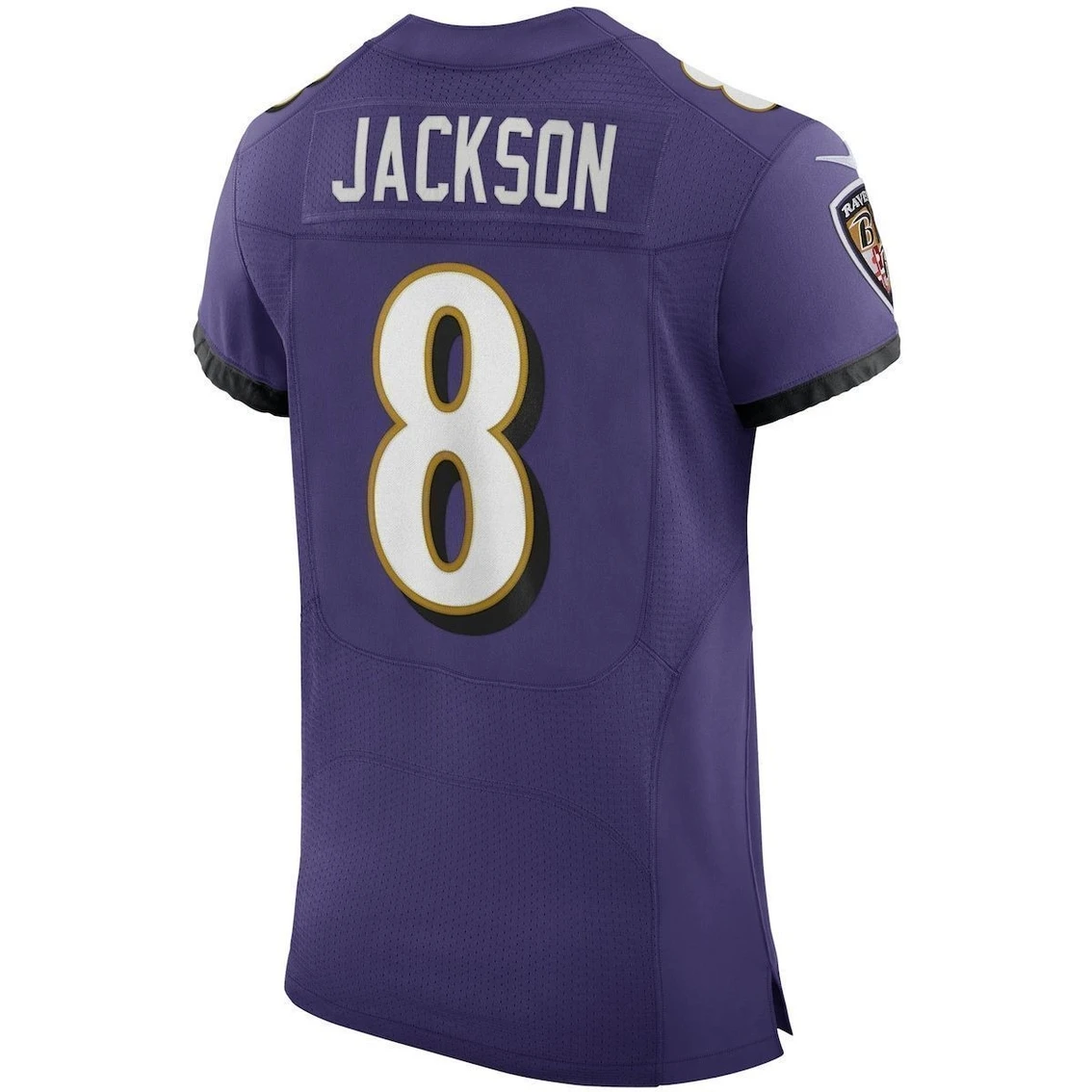Nike Men's Lamar Jackson Purple Baltimore Ravens Vapor Elite Player Jersey 6 Nike Men's Lamar Jackson Purple Baltimore Ravens Vapor Elite Player Jersey - Image 4
