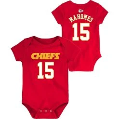 Outerstuff Infant Patrick Mahomes Red Kansas City Chiefs Mainliner Name And Number Bodysuit 5 Outerstuff Infant Patrick Mahomes Red Kansas City Chiefs Mainliner Name And Number Bodysuit -Mitchell & Ness store DSCO1136777410 2910 ALT1