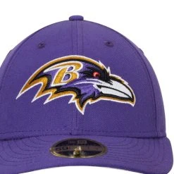 New Era Men's Purple Baltimore Ravens Omaha Low 59FIFTY Structured Hat -Mitchell & Ness store DSCO1136778199 2729 ALT2