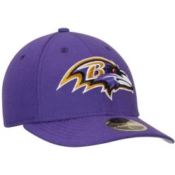 New Era Men's Purple Baltimore Ravens Omaha Low 59FIFTY Structured Hat -Mitchell & Ness store DSCO1136778199 2729 ALT3