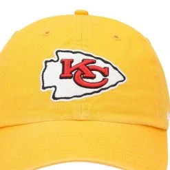'47 Men's Gold Kansas City Chiefs Secondary Clean Up Adjustable Hat -Mitchell & Ness store DSCO1136778426 1853 ALT2