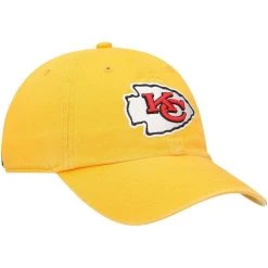 '47 Men's Gold Kansas City Chiefs Secondary Clean Up Adjustable Hat -Mitchell & Ness store DSCO1136778426 1853 ALT3