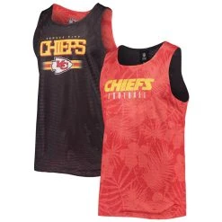 FOCO Men's Red Kansas City Chiefs Floral Reversible Mesh Tank Top