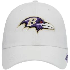 '47 Women's White Baltimore Ravens Miata Clean Up Logo Adjustable Hat -Mitchell & Ness store DSCO1136779141 3550 ALT2