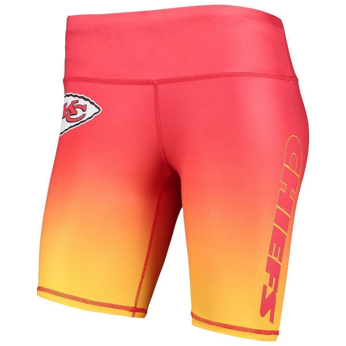 FOCO Women's Red Kansas City Chiefs Gradient Biker Shorts 5 FOCO Women's Red Kansas City Chiefs Gradient Biker Shorts - Image 3
