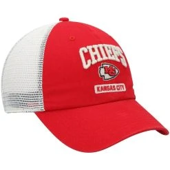 '47 Men's Red/White Kansas City Chiefs Morgantown Trucker Clean Up Snapback Hat -Mitchell & Ness store DSCO1136779647 2910 ALT3
