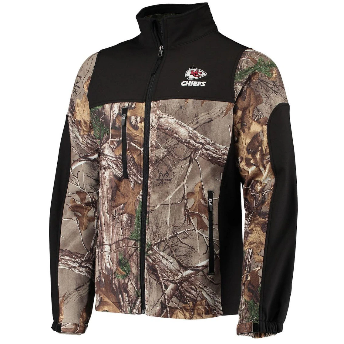 Dunbrooke Men's Realtree Camo/Black Kansas City Chiefs Circle Hunter Softshell Full-Zip Jacket 5 Dunbrooke Men's Realtree Camo/Black Kansas City Chiefs Circle Hunter Softshell Full-Zip Jacket - Image 3