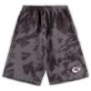 Profile Men's Charcoal Kansas City Chiefs Big & Tall Tie-Dye Shorts -Mitchell & Ness store DSCO1136781173 CHARGR