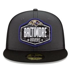Men's New Era Graphite/Black Baltimore Ravens 2021 NFL Draft On-Stage 59FIFTY Fitted Hat 8 Men's New Era Graphite/Black Baltimore Ravens 2021 NFL Draft On-Stage 59FIFTY Fitted Hat -Mitchell & Ness store DSCO1136781277 CKZW ALT2