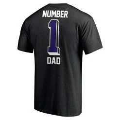 Men's Fanatics Branded Black Baltimore Ravens #1 Dad T-Shirt -Mitchell & Ness store DSCO1136781690 1007 ALT3