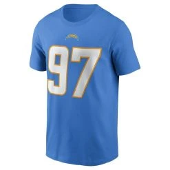 Men's Nike Joey Bosa Powder Blue Los Angeles Chargers Name & Number T-Shirt -Mitchell & Ness store DSCO1136781868 1191 ALT2