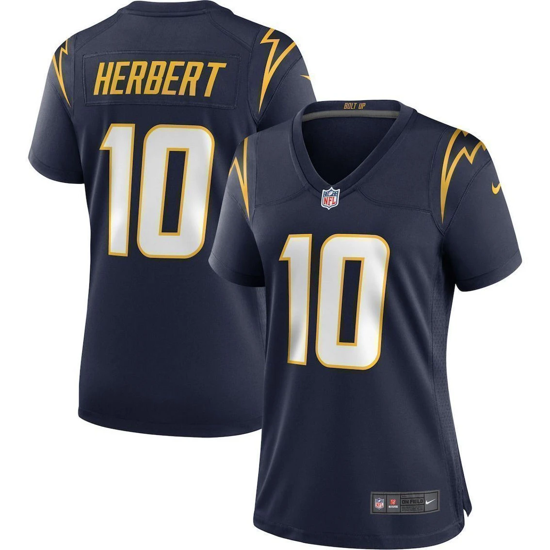 Women's Nike Justin Herbert Navy Los Angeles Chargers Alternate Game Jersey 4 Women's Nike Justin Herbert Navy Los Angeles Chargers Alternate Game Jersey - Image 2