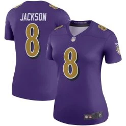 Nike Women's Lamar Jackson Purple Baltimore Ravens Color Rush Legend Player Jersey -Mitchell & Ness store DSCO1136783505 2729 ALT1