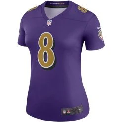Nike Women's Lamar Jackson Purple Baltimore Ravens Color Rush Legend Player Jersey -Mitchell & Ness store DSCO1136783505 2729 ALT2