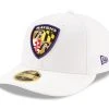 New Era Men's White Baltimore Ravens Shield Omaha Low 59FIFTY Fitted Hat