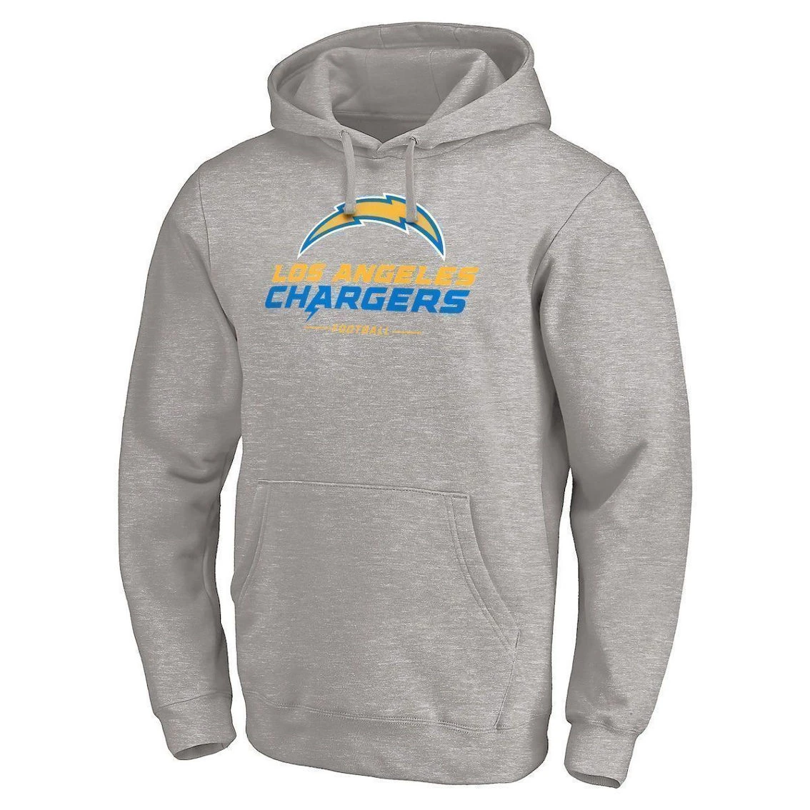 Fanatics Branded Men's Heathered Gray Los Angeles Chargers Big & Tall Team Lockup Pullover Hoodie 5 Fanatics Branded Men's Heathered Gray Los Angeles Chargers Big & Tall Team Lockup Pullover Hoodie - Image 3