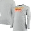 Fanatics Branded Men's Heathered Gray Kansas City Chiefs Big & Tall Practice Long Sleeve T-Shirt