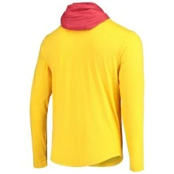 New Era Men's Gold/Red Kansas City Chiefs Active Block Hoodie Long Sleeve T-Shirt -Mitchell & Ness store DSCO1136784561 1853 ALT3