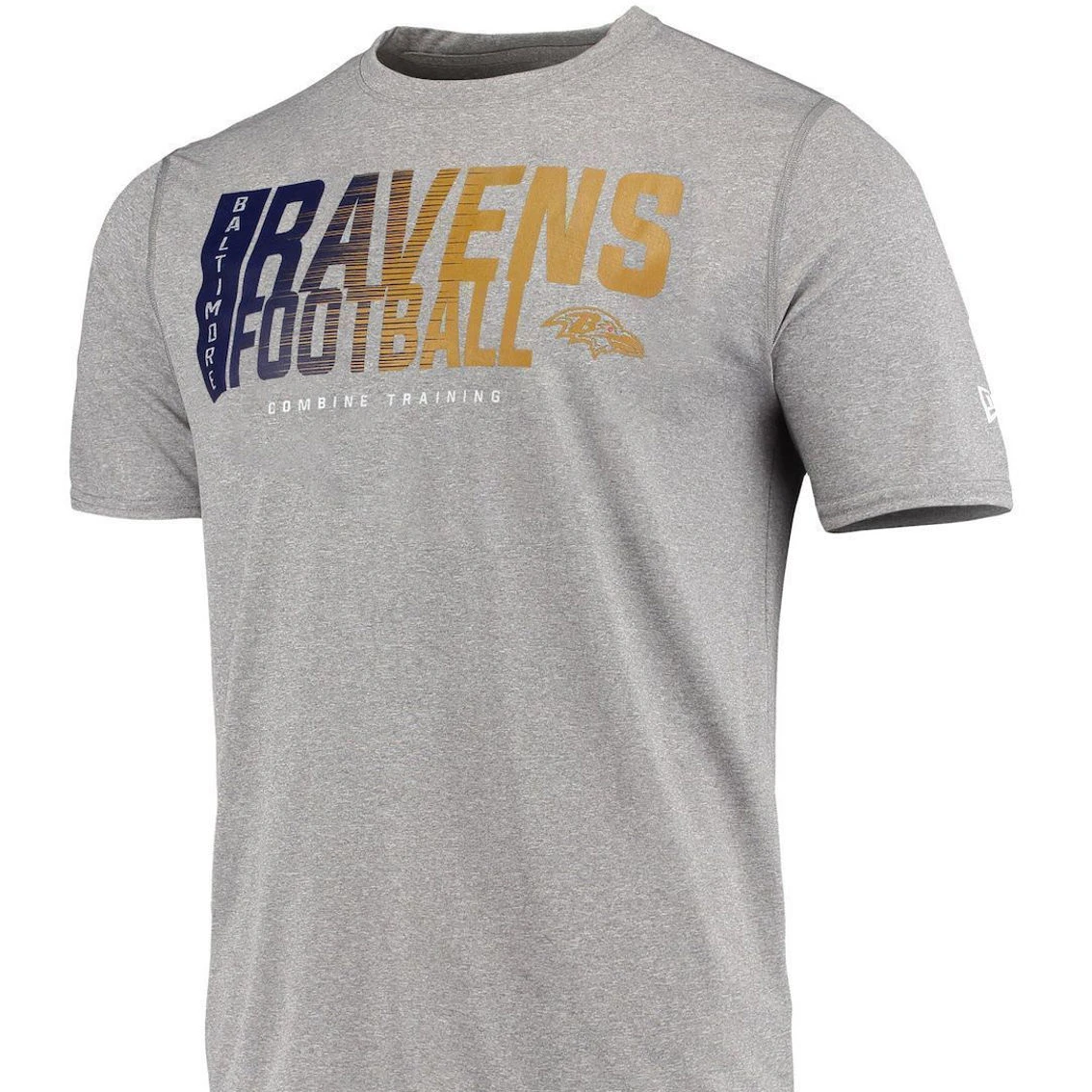 New Era Men's Heathered Gray Baltimore Ravens Combine Authentic Game On T-Shirt 5 New Era Men's Heathered Gray Baltimore Ravens Combine Authentic Game On T-Shirt - Image 3