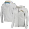 Men's Pro Standard White Los Angeles Chargers 4-Hit Full-Zip Hoodie -Mitchell & Ness store DSCO1136786456 3550