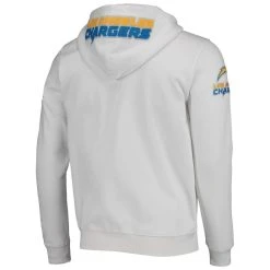 Men's Pro Standard White Los Angeles Chargers 4-Hit Full-Zip Hoodie 9 Men's Pro Standard White Los Angeles Chargers 4-Hit Full-Zip Hoodie -Mitchell & Ness store DSCO1136786456 3550 ALT3