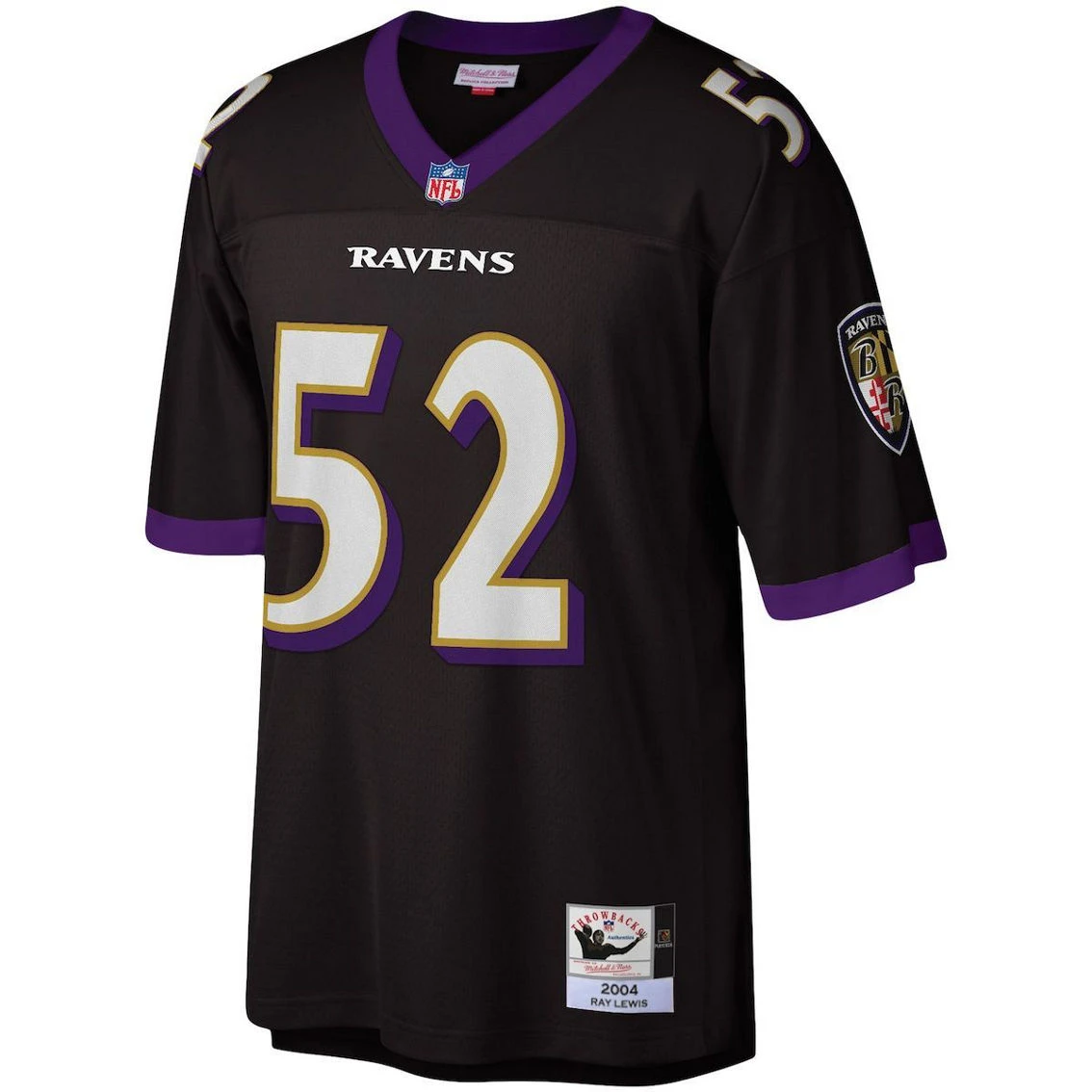 Men's Mitchell & Ness Ray Lewis Black Baltimore Ravens Legacy Replica Jersey 5 Men's Mitchell & Ness Ray Lewis Black Baltimore Ravens Legacy Replica Jersey - Image 3