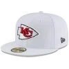 New Era Men's White Kansas City Chiefs Omaha 59FIFTY Fitted Hat