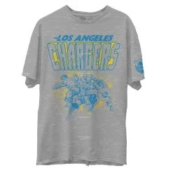 Junk Food Men's Heathered Gray Los Angeles Chargers Marvel T-Shirt -Mitchell & Ness store DSCO1136788139 1927 ALT2