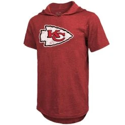 Majestic Threads Men's Patrick Mahomes Red Kansas City Chiefs Player Name & Number Tri-Blend Hoodie T-Shirt -Mitchell & Ness store DSCO1136788365 2910 ALT2