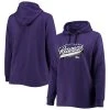 Fanatics Branded Women's Purple Baltimore Ravens Plus Size First Contact Raglan Pullover Hoodie