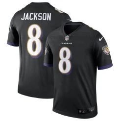 Nike Men's Lamar Jackson Black Baltimore Ravens Legend Jersey