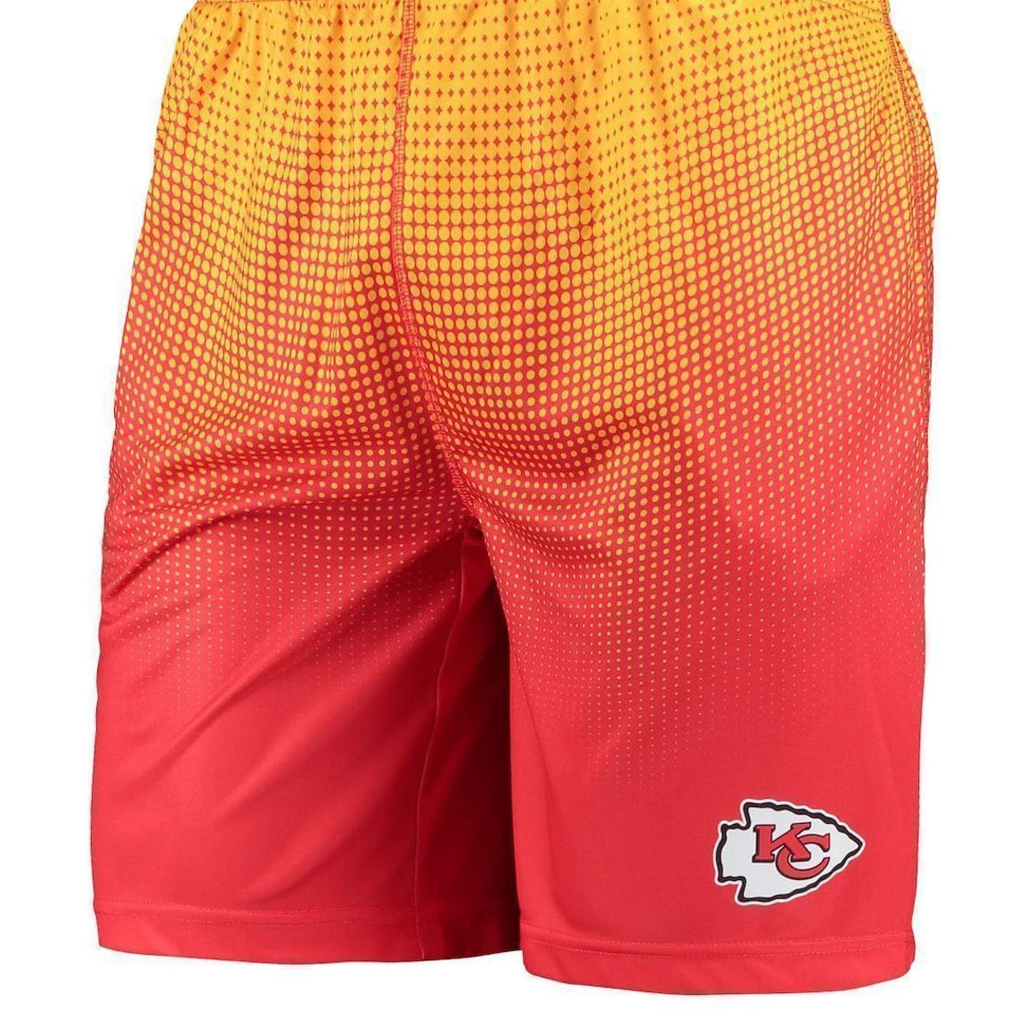 FOCO Men's Red/Gold Kansas City Chiefs Pixel Gradient Training Shorts 5 FOCO Men's Red/Gold Kansas City Chiefs Pixel Gradient Training Shorts - Image 3