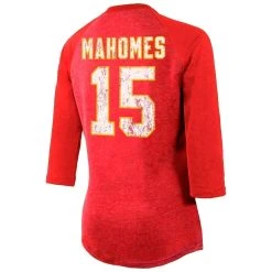 Majestic Threads Women's Patrick Mahomes Red Kansas City Chiefs Player Name & Number Raglan Tri-Blend 3/4-Sleeve T-Shirt 8 Majestic Threads Women's Patrick Mahomes Red Kansas City Chiefs Player Name & Number Raglan Tri-Blend 3/4-Sleeve T-Shirt -Mitchell & Ness store DSCO1137143599 2910 ALT2
