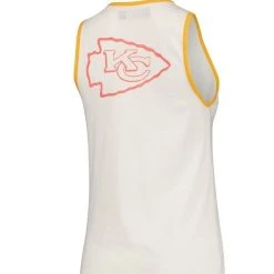 Junk Food Women's White/Gold Kansas City Chiefs Throwback Pop Binding Scoop Neck Tank Top 9 Junk Food Women's White/Gold Kansas City Chiefs Throwback Pop Binding Scoop Neck Tank Top -Mitchell & Ness store DSCO1137143692 3550 ALT3