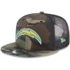 New Era Men's Camo Los Angeles Chargers Woodland 9FIFTY Snapback Hat -Mitchell & Ness store DSCO1137144641 BGrd