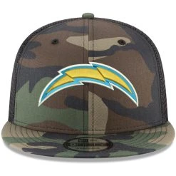 New Era Men's Camo Los Angeles Chargers Woodland 9FIFTY Snapback Hat 8 New Era Men's Camo Los Angeles Chargers Woodland 9FIFTY Snapback Hat -Mitchell & Ness store DSCO1137144641 BGrd ALT2
