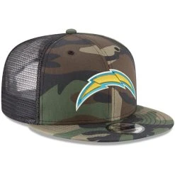 New Era Men's Camo Los Angeles Chargers Woodland 9FIFTY Snapback Hat 9 New Era Men's Camo Los Angeles Chargers Woodland 9FIFTY Snapback Hat -Mitchell & Ness store DSCO1137144641 BGrd ALT3