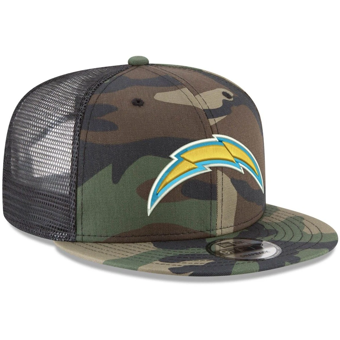New Era Men's Camo Los Angeles Chargers Woodland 9FIFTY Snapback Hat 6 New Era Men's Camo Los Angeles Chargers Woodland 9FIFTY Snapback Hat - Image 4