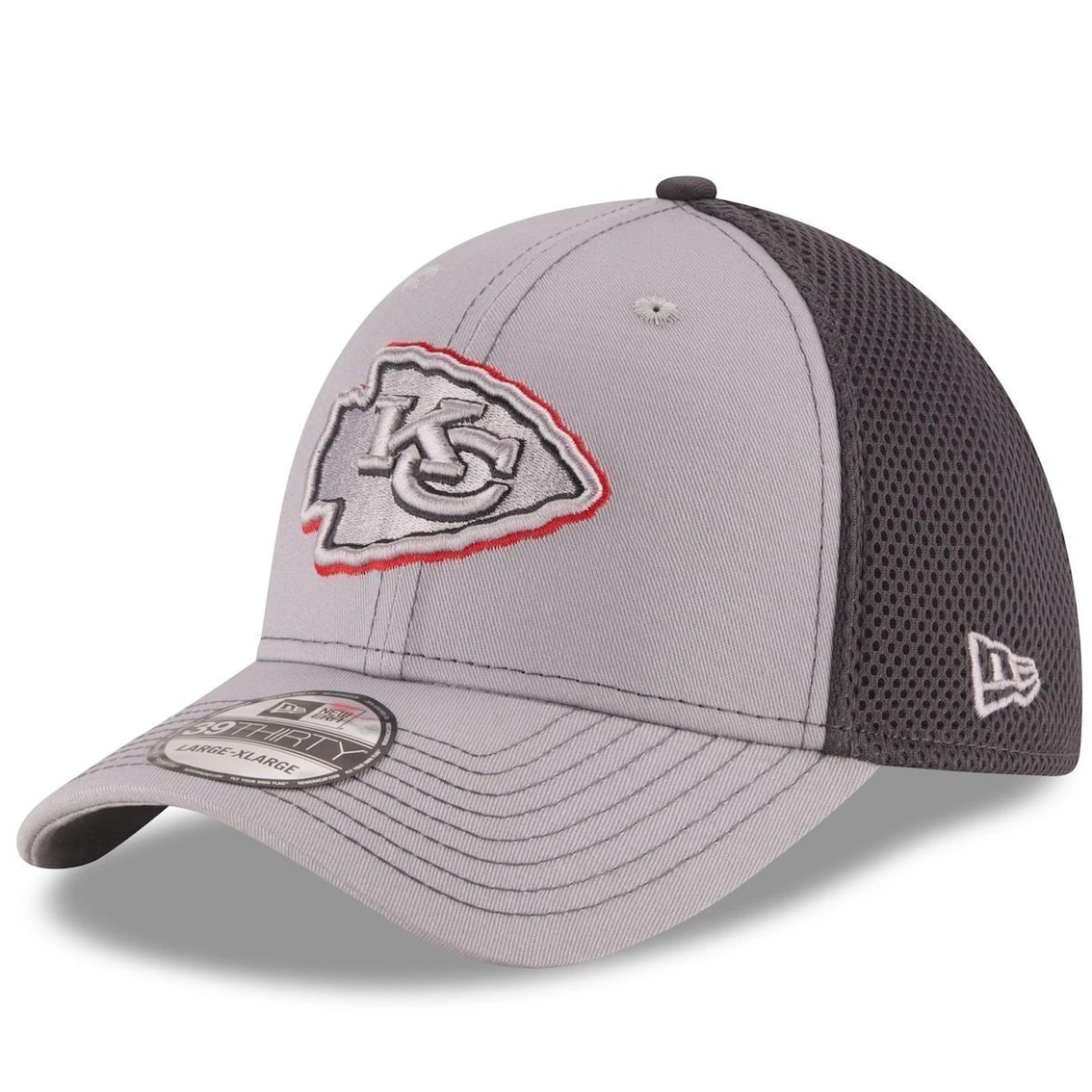 New Era Men's Gray/Graphite Kansas City Chiefs Grayed Out Neo 2 39THIRTY Flex Hat 3 New Era Men's Gray/Graphite Kansas City Chiefs Grayed Out Neo 2 39THIRTY Flex Hat