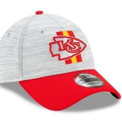 New Era Men's Gray/Red Kansas City Chiefs 2021 NFL Training Camp Official 39THIRTY Flex Hat -Mitchell & Ness store DSCO1137145522 FJad ALT3