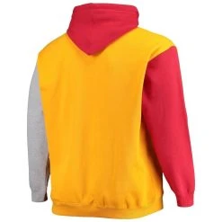 Profile Men's Red/Yellow Kansas City Chiefs Big & Tall Pullover Hoodie -Mitchell & Ness store DSCO1137146016 2910 ALT3