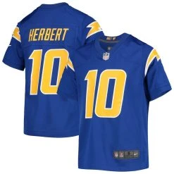 Nike Youth Justin Herbert Royal Los Angeles Chargers Game Jersey