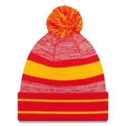 Men's New Era Red Kansas City Chiefs Team Logo Cuffed Knit Hat With Pom 7 Men's New Era Red Kansas City Chiefs Team Logo Cuffed Knit Hat With Pom -Mitchell & Ness store DSCO1137386528 2910 ALT2