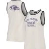 Junk Food Women's White/Black Baltimore Ravens Throwback Pop Binding Scoop Neck Tank Top 2 Junk Food Women's White/Black Baltimore Ravens Throwback Pop Binding Scoop Neck Tank Top -Mitchell & Ness store DSCO1137386636 3550