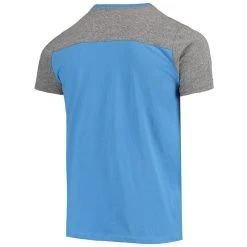 Men's Majestic Threads Powder Blue/Heathered Gray Los Angeles Chargers Gridiron Classics Field Goal Slub T-Shirt -Mitchell & Ness store DSCO1137387030 1191 ALT3
